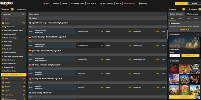 Major sport login